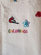 Galapagos White Cotton Blouse - Size M