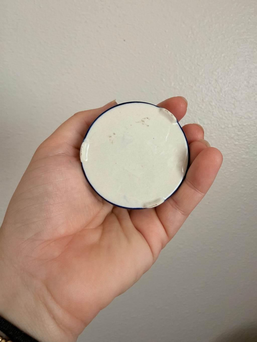 Tiny Blue and White Trinket Dish