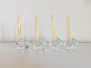Crystal Bunny Candle Holders