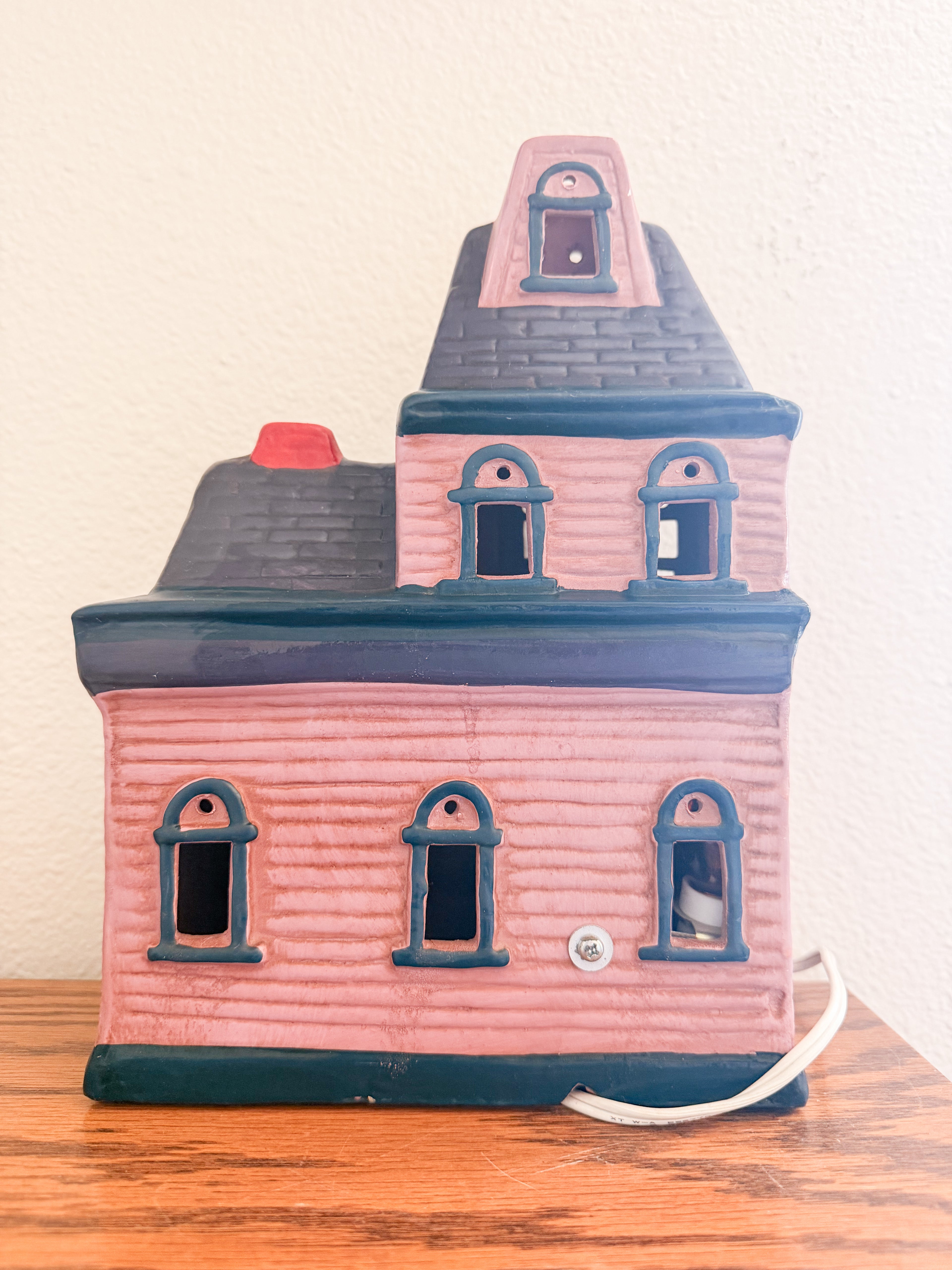 Light Up Ceramic Haunted House