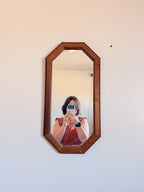 Wooden Octagonal Mirrors