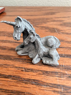 Pewter Unicorn Figurine