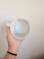 Milk Glass Floral Mug