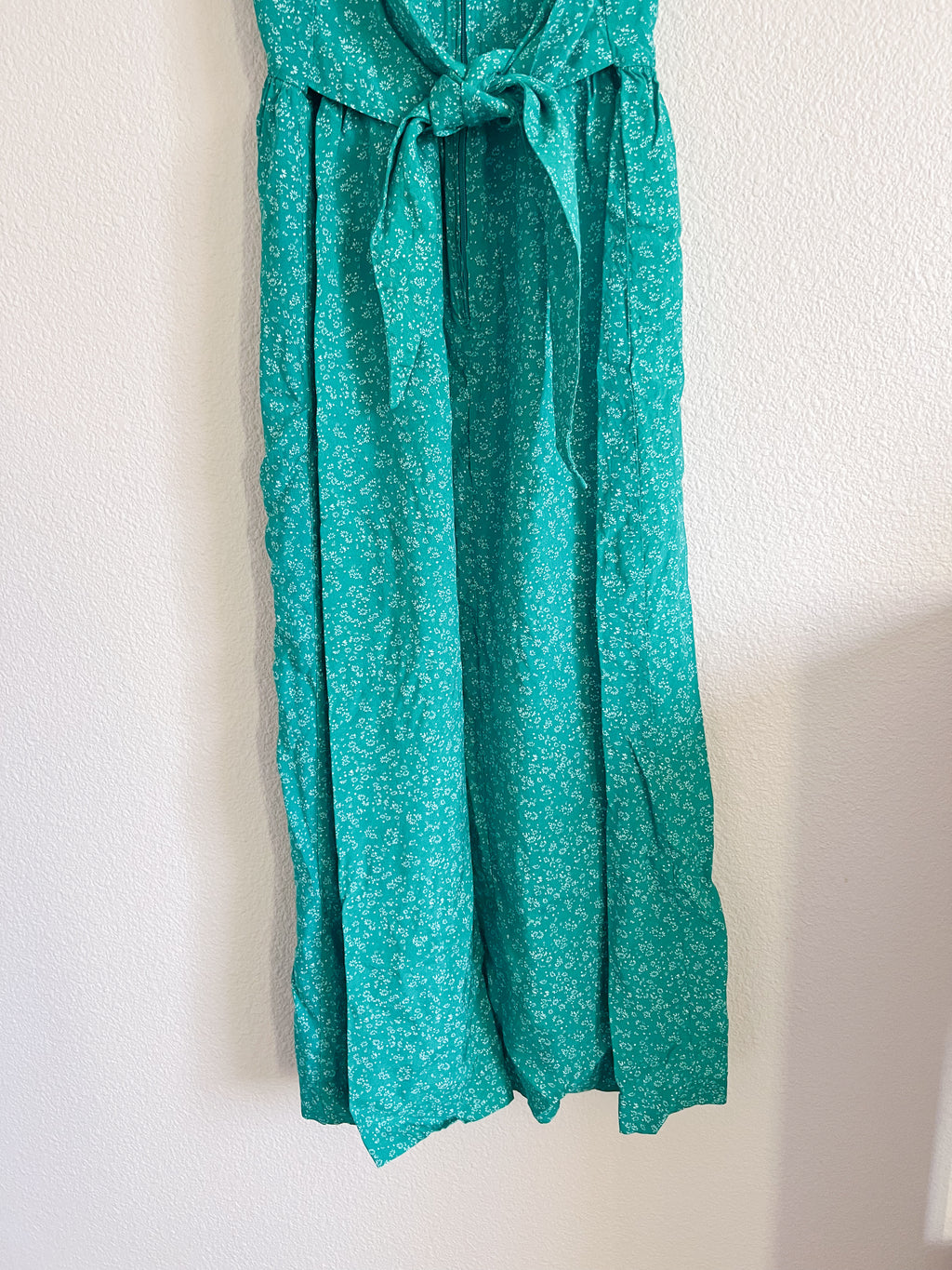 Green Floral Midi Dress - Size 6