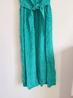 Green Floral Midi Dress - Size 6