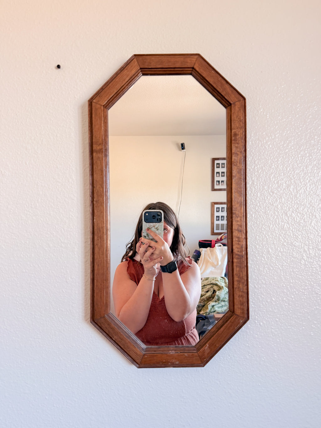 Wooden Octagonal Mirrors