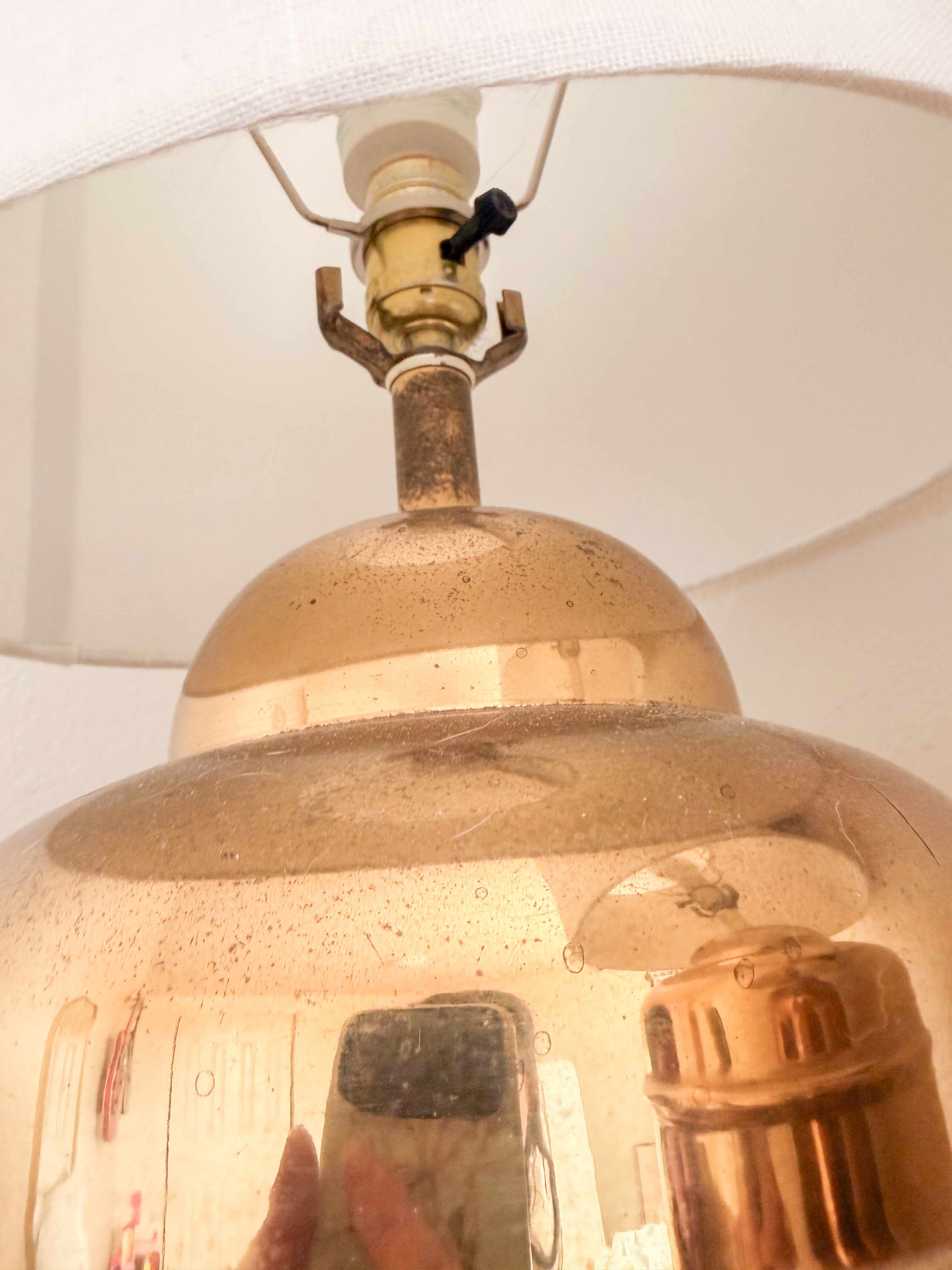 Set of Large Brass Lamps