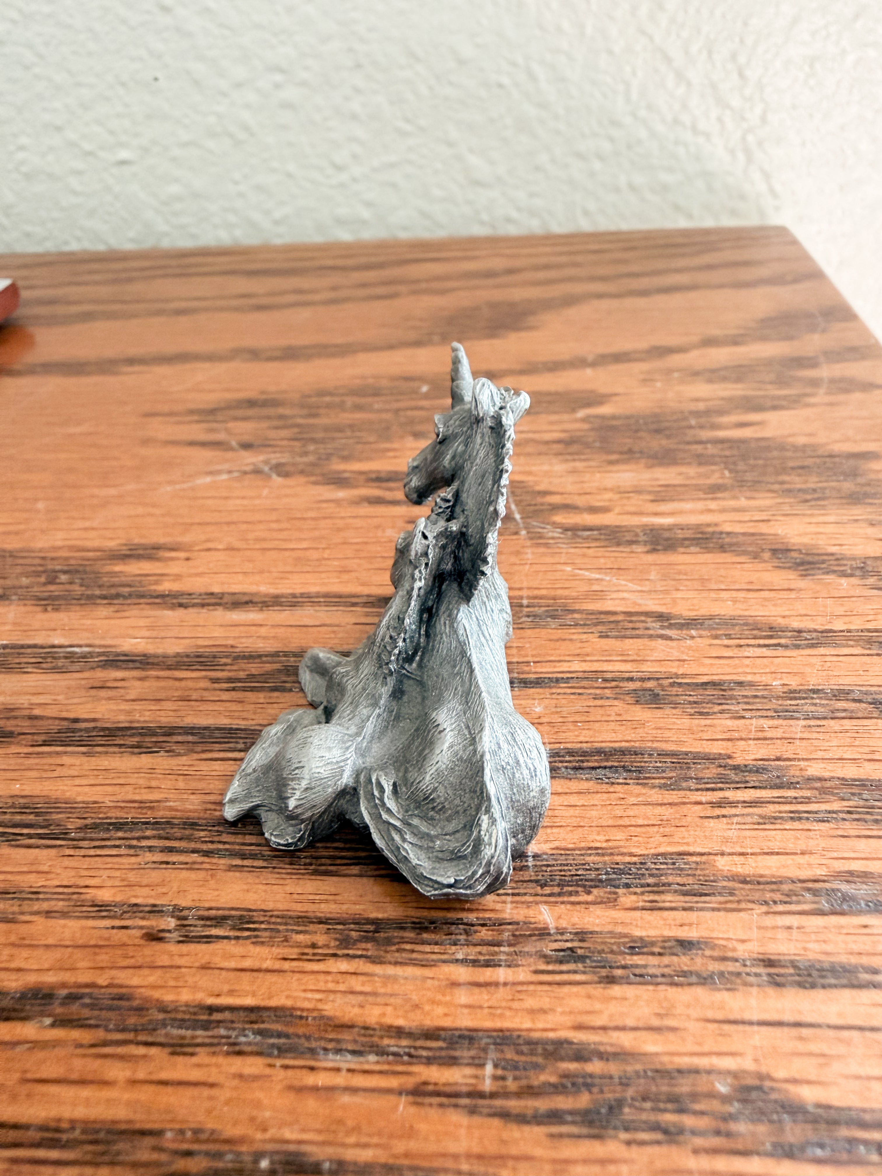 Pewter Unicorn Figurine