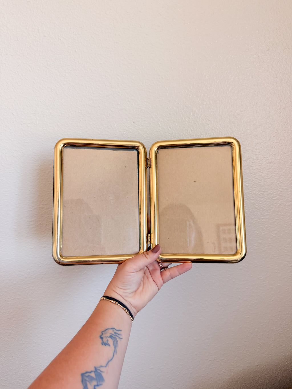 Brass Hinged Photo Frame
