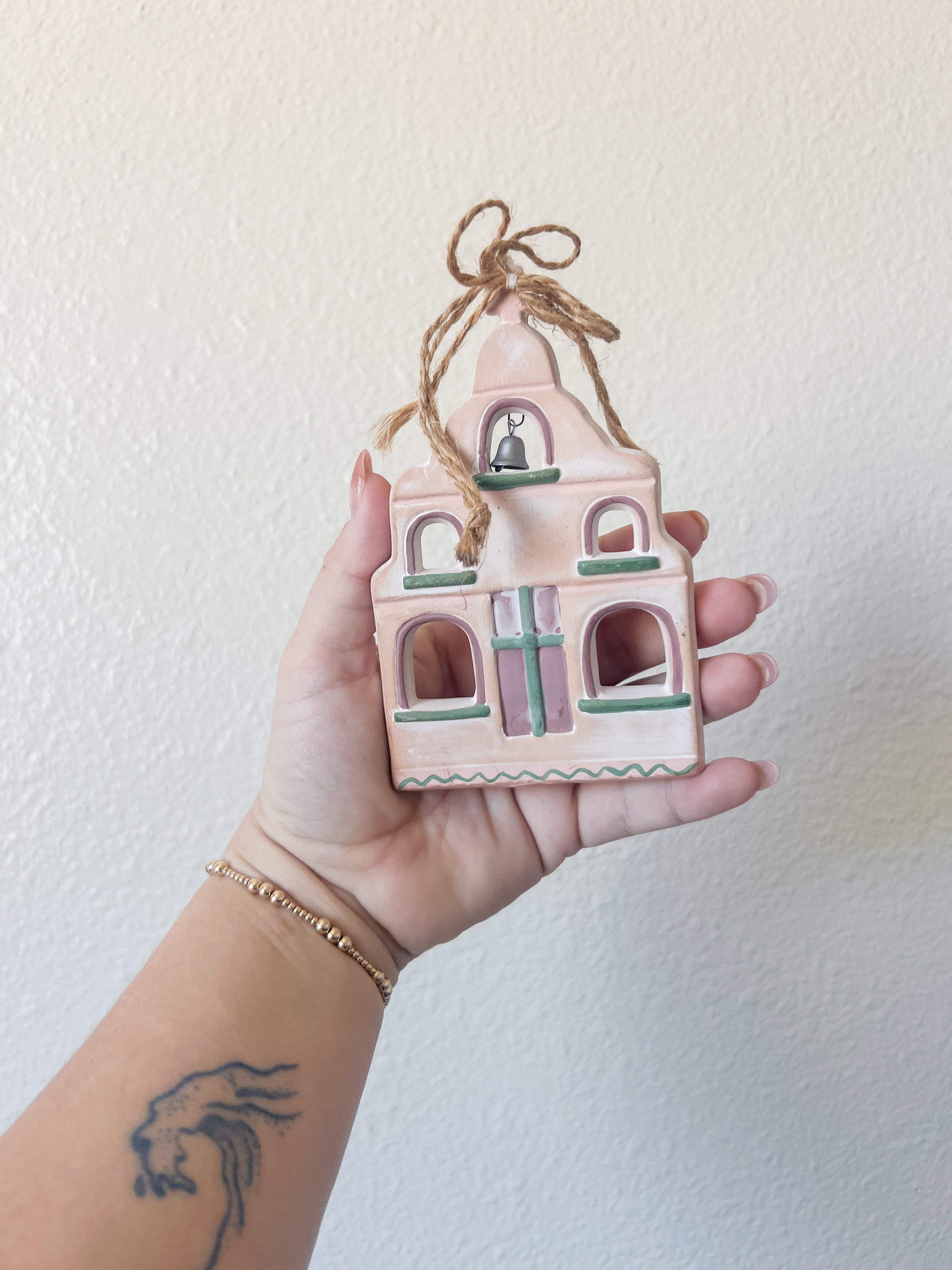 Ceramic Church Ornament