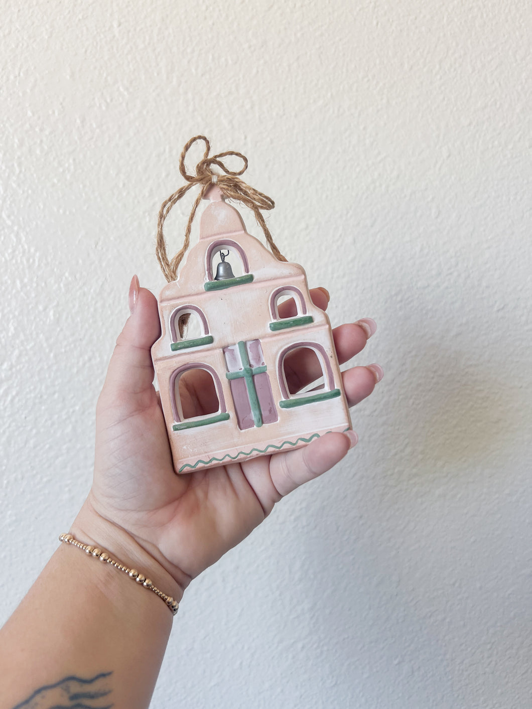 Ceramic Church Ornament
