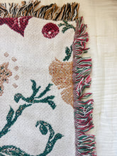 Load image into Gallery viewer, Holly Leaf and Berry Blanket

