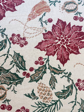 Load image into Gallery viewer, Holly Leaf and Berry Blanket

