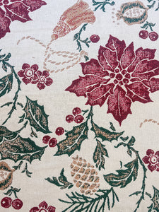 Holly Leaf and Berry Blanket
