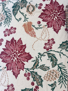 Holly Leaf and Berry Blanket