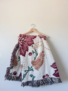 Holly Leaf and Berry Blanket