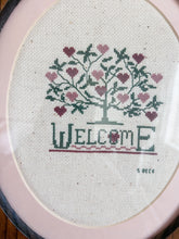 Load image into Gallery viewer, Welcome Framed Cross Stitch
