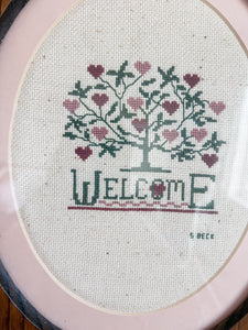 Welcome Framed Cross Stitch