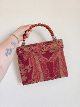 Load image into Gallery viewer, Red Floral Handbag

