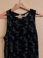 Black and Silver Maxi Dress - Size M