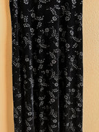 Black and Silver Maxi Dress - Size M