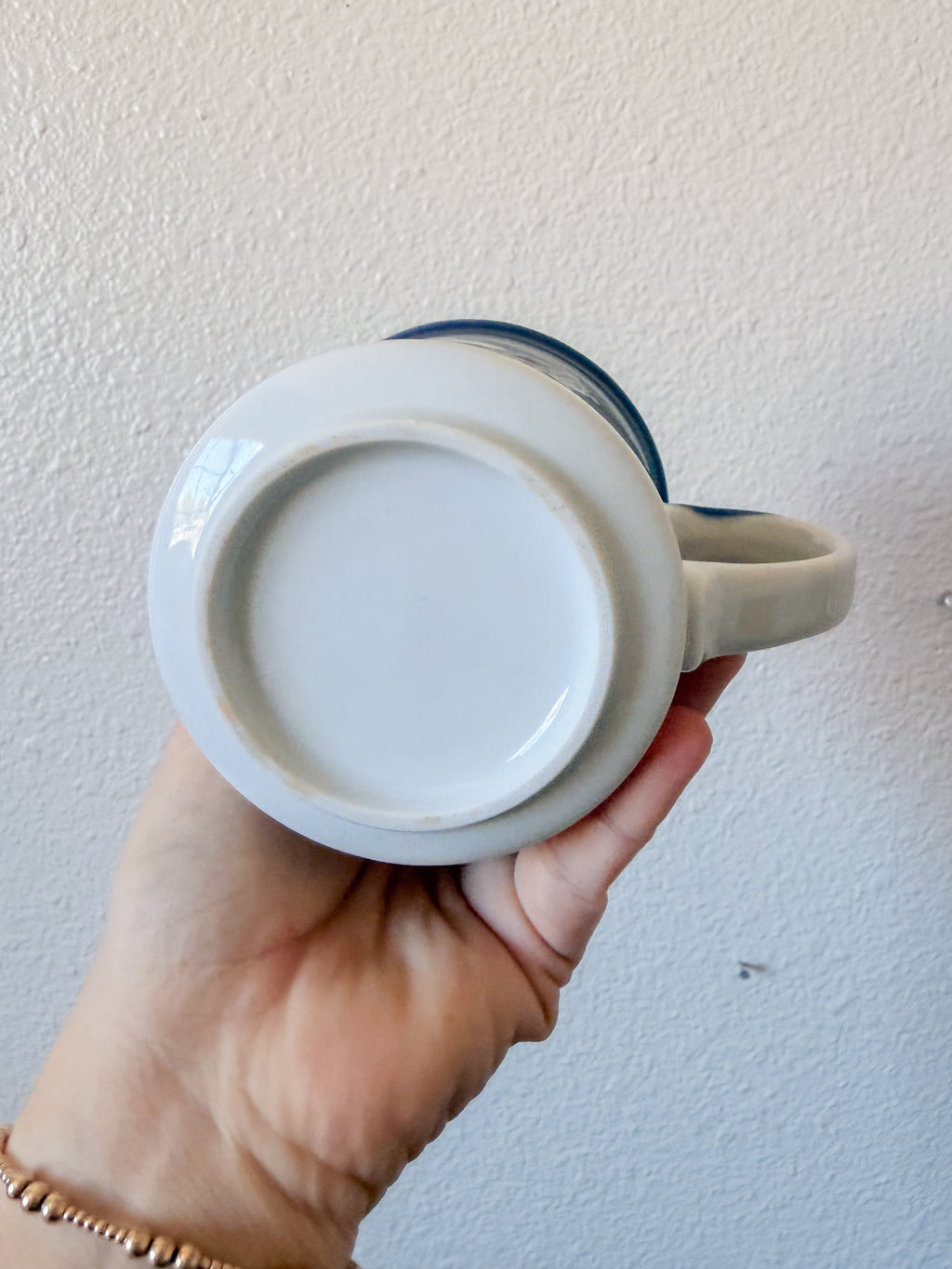 Blue and White Seashell Mug