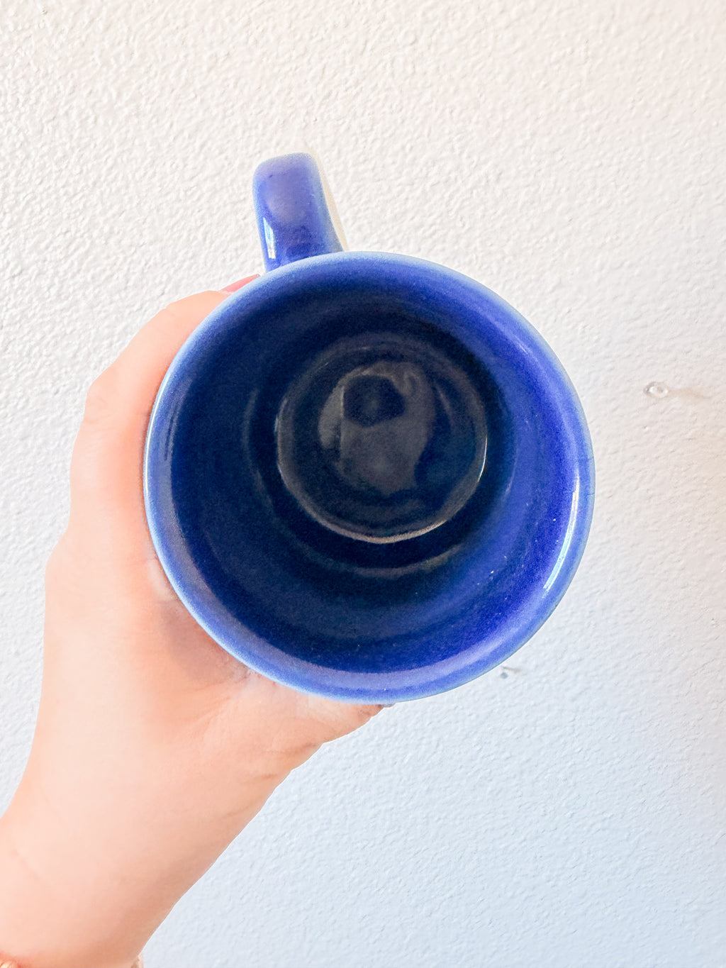 Blue and White Seashell Mug