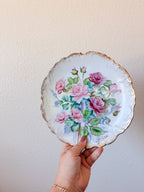 Pink Rose Decorative Plate