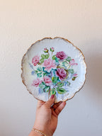 Pink Rose Decorative Plate