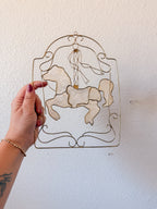 Wire Carousel Horse Wall Hanging
