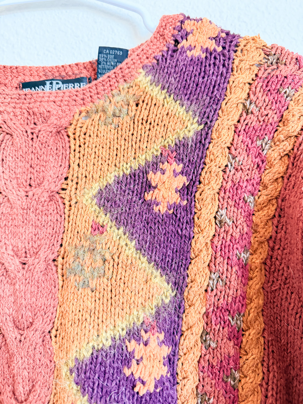 Geometric Knit Sweater - Size M