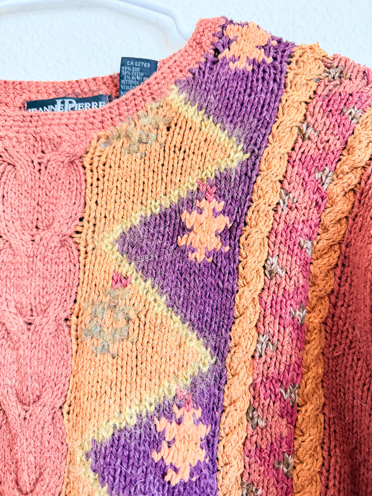 Geometric Knit Sweater - Size M