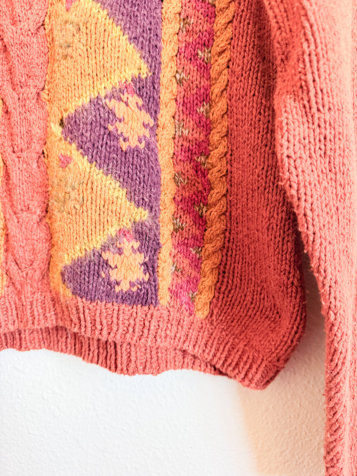Geometric Knit Sweater - Size M