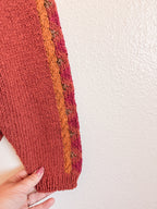 Geometric Knit Sweater - Size M