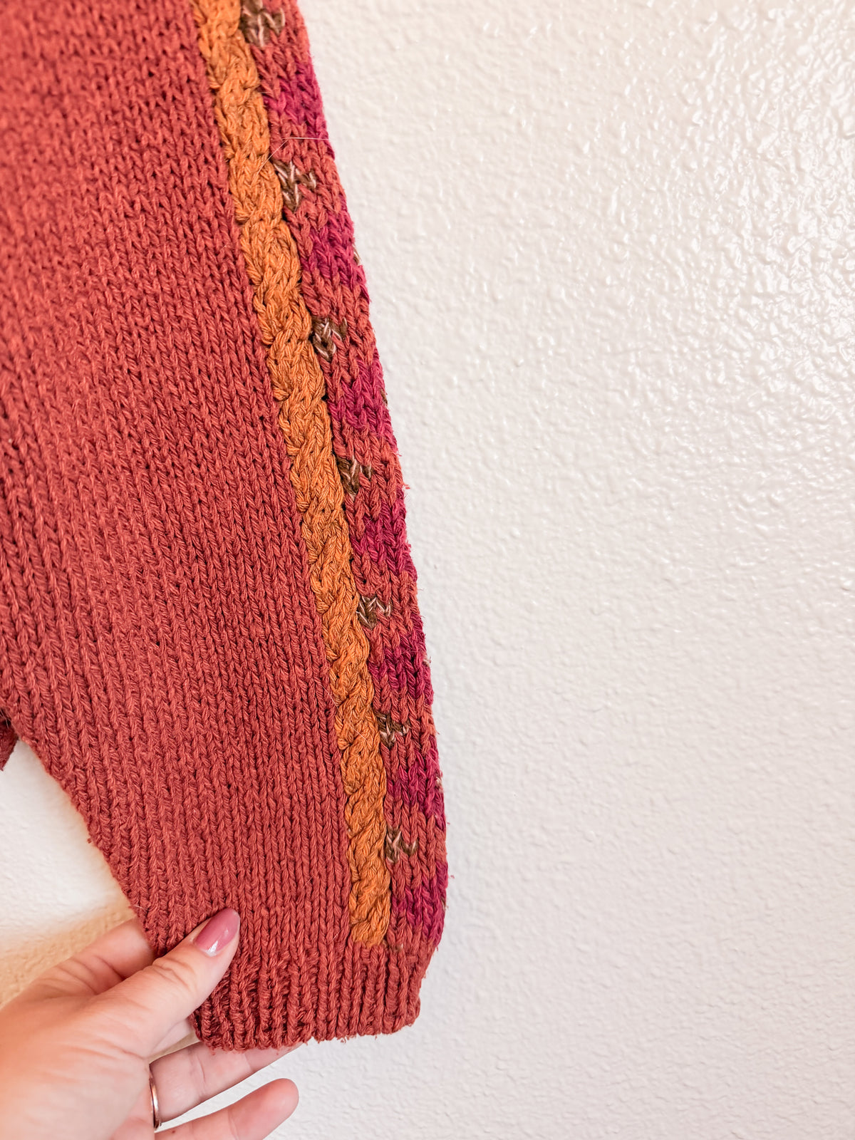 Geometric Knit Sweater - Size M
