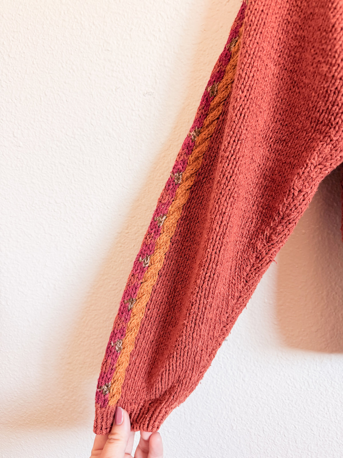 Geometric Knit Sweater - Size M