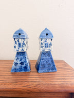 Delft Blue Houses on Stands