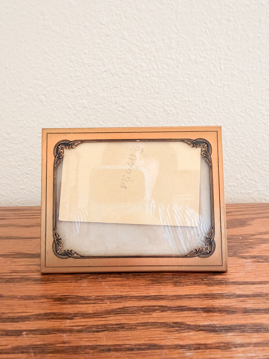 Etched Brass Photo Frame