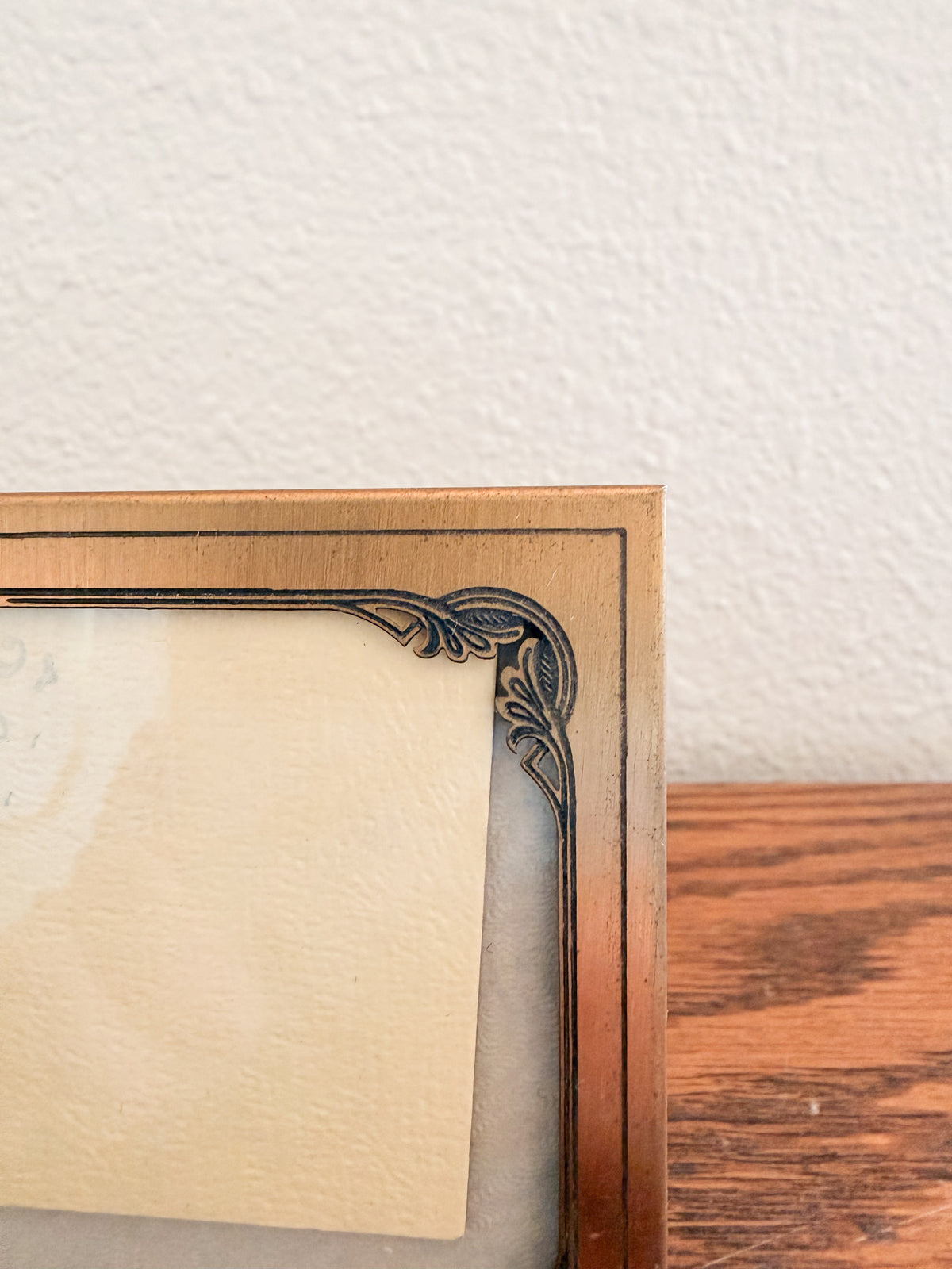 Etched Brass Photo Frame