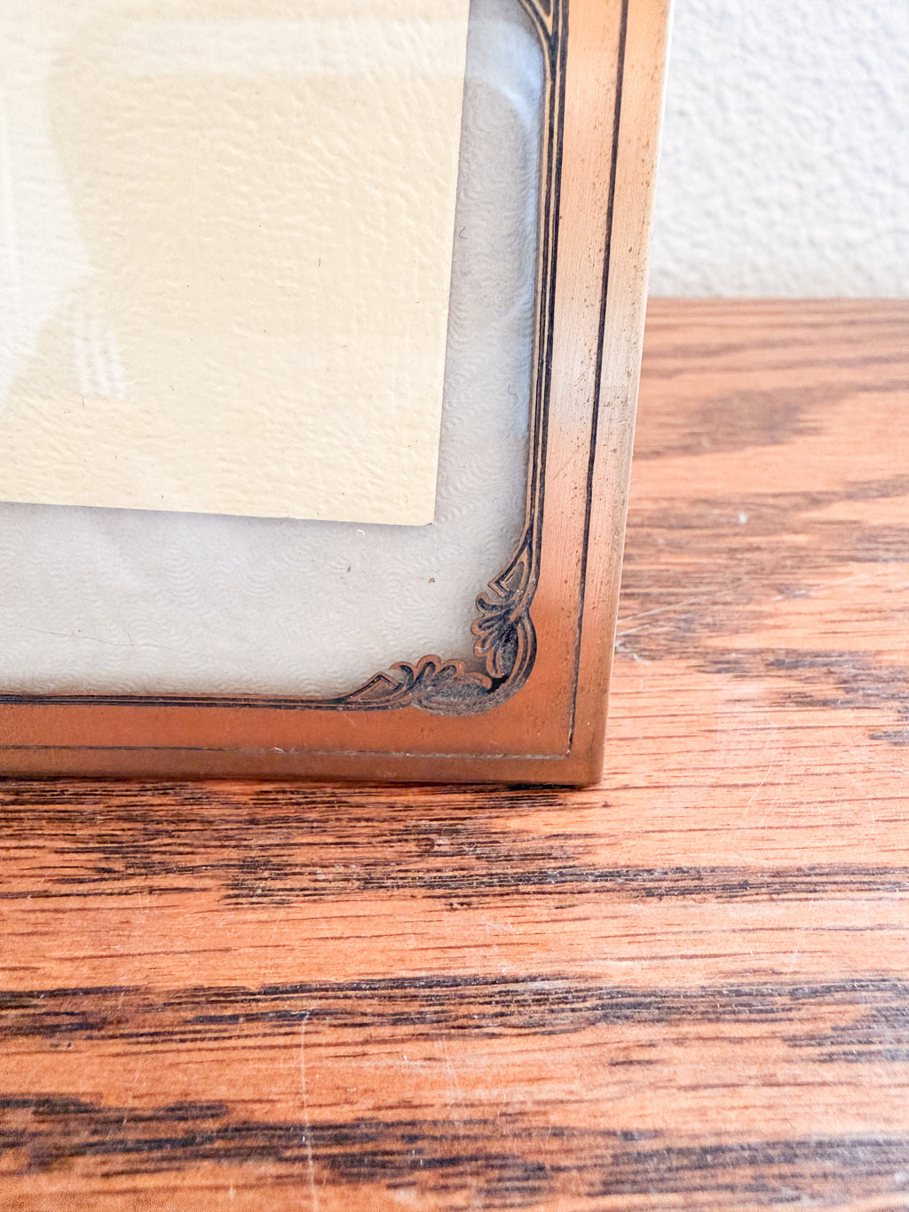 Etched Brass Photo Frame