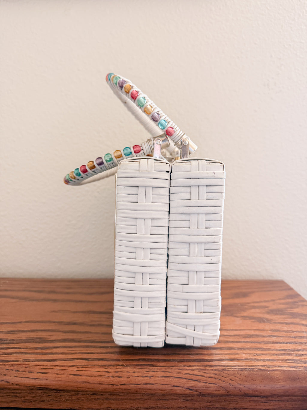 Wicker Beaded Purse