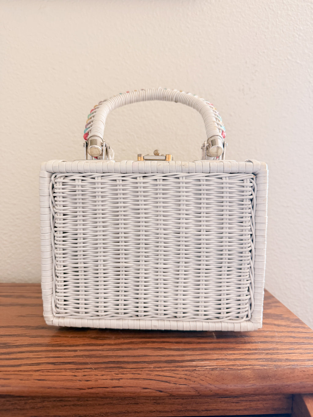 Wicker Beaded Purse