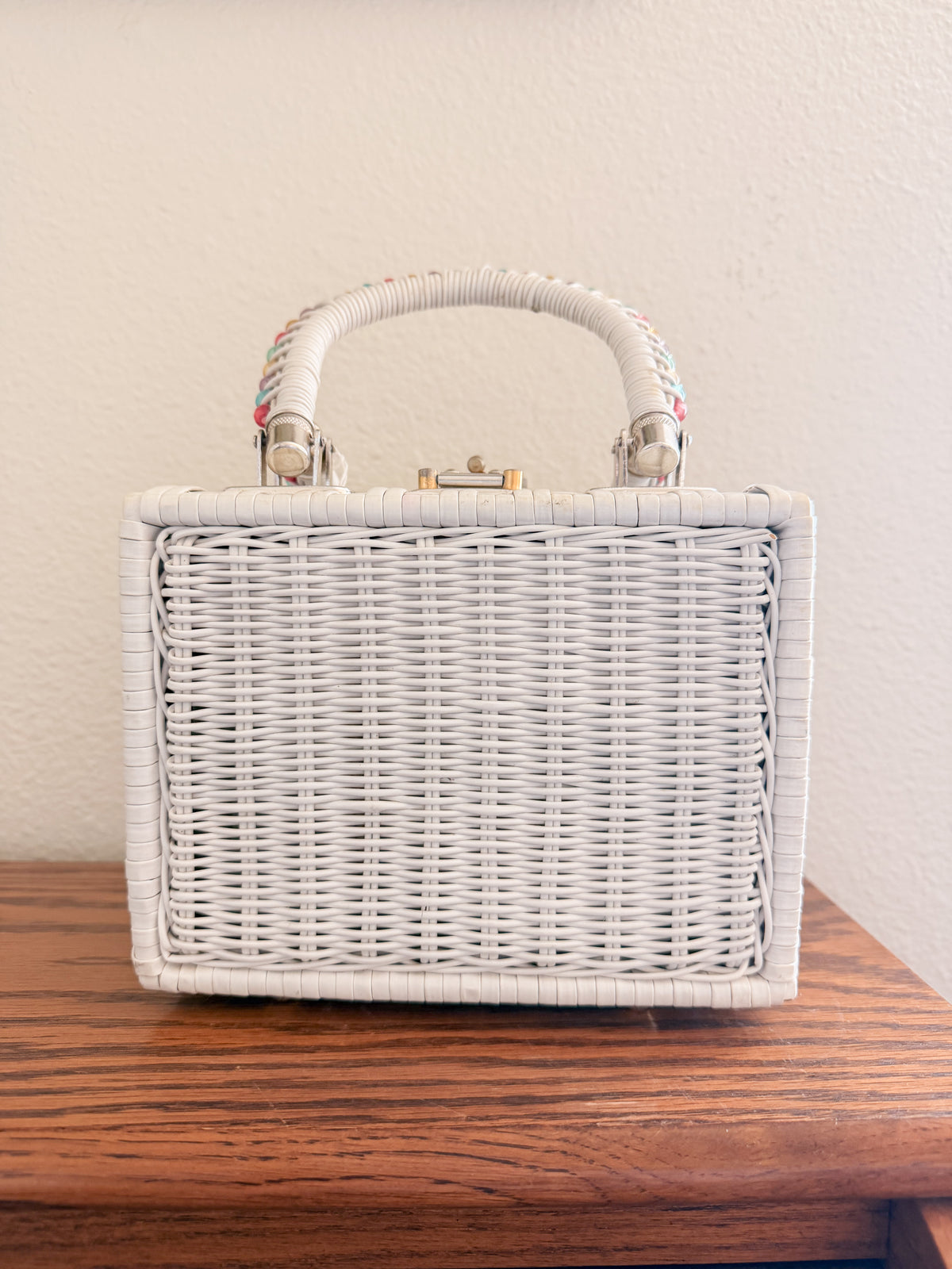Wicker Beaded Purse