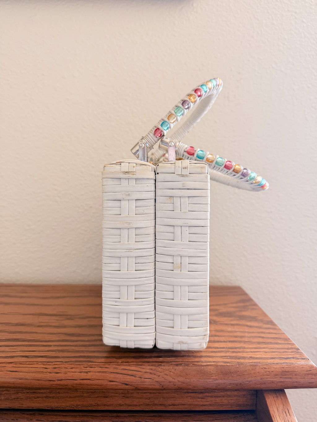 Wicker Beaded Purse