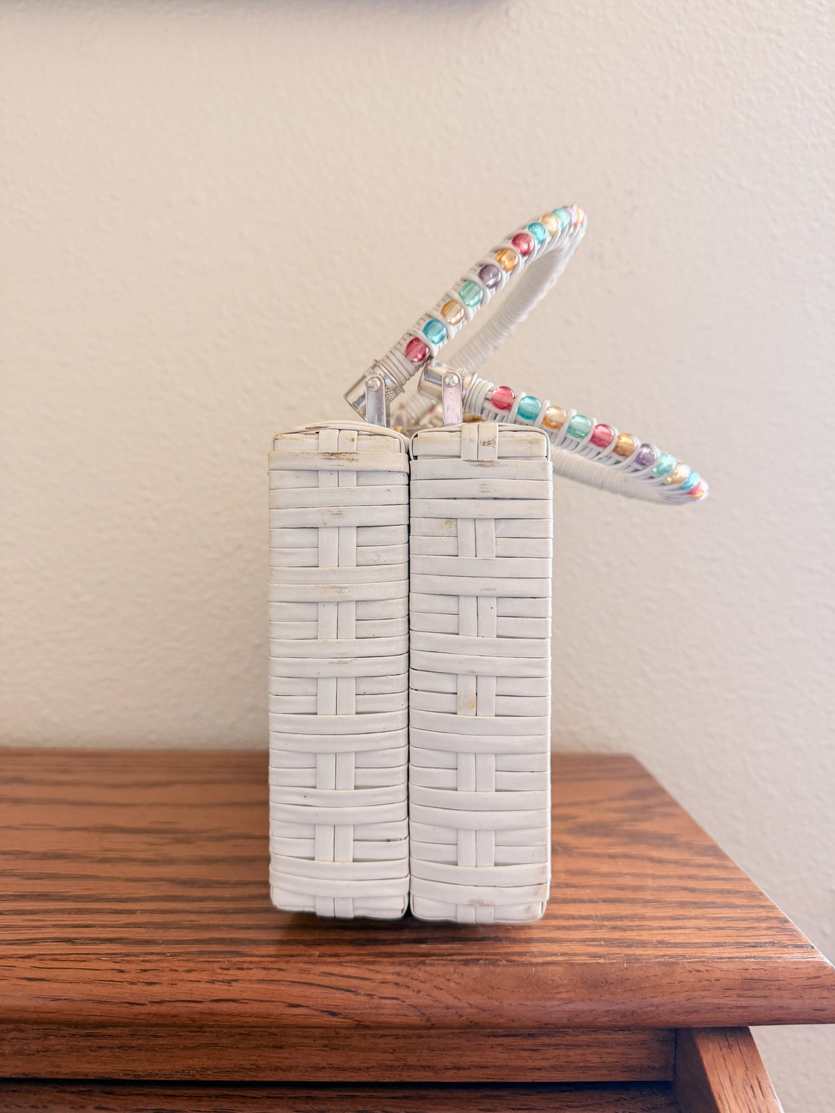 Wicker Beaded Purse