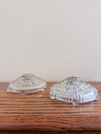 Clear Glass Candle Holders