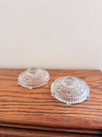 Clear Glass Candle Holders