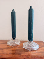 Clear Glass Candle Holders