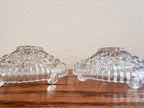 Clear Glass Candle Holders