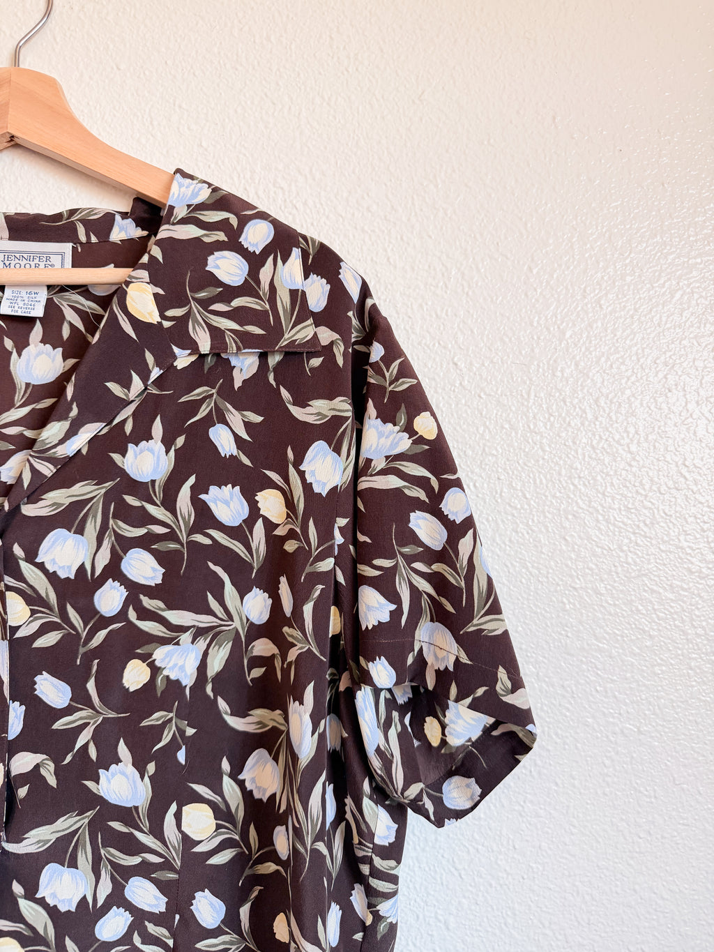 Silk Tulip Blouse - Size 16W